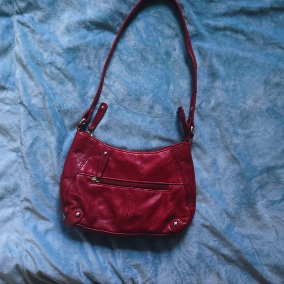 Stonemountain Red Leather Shoulder Bag - Picture 1 of 3